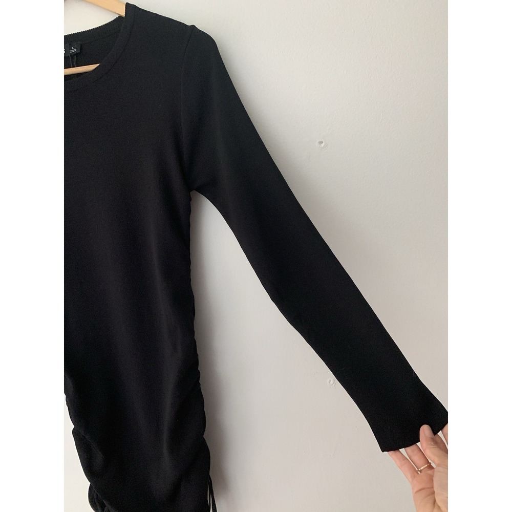 NWT Lioness Military Minds Mini Swester Dress Black Long Sleeve L Bodycon - Picture 4 of 11